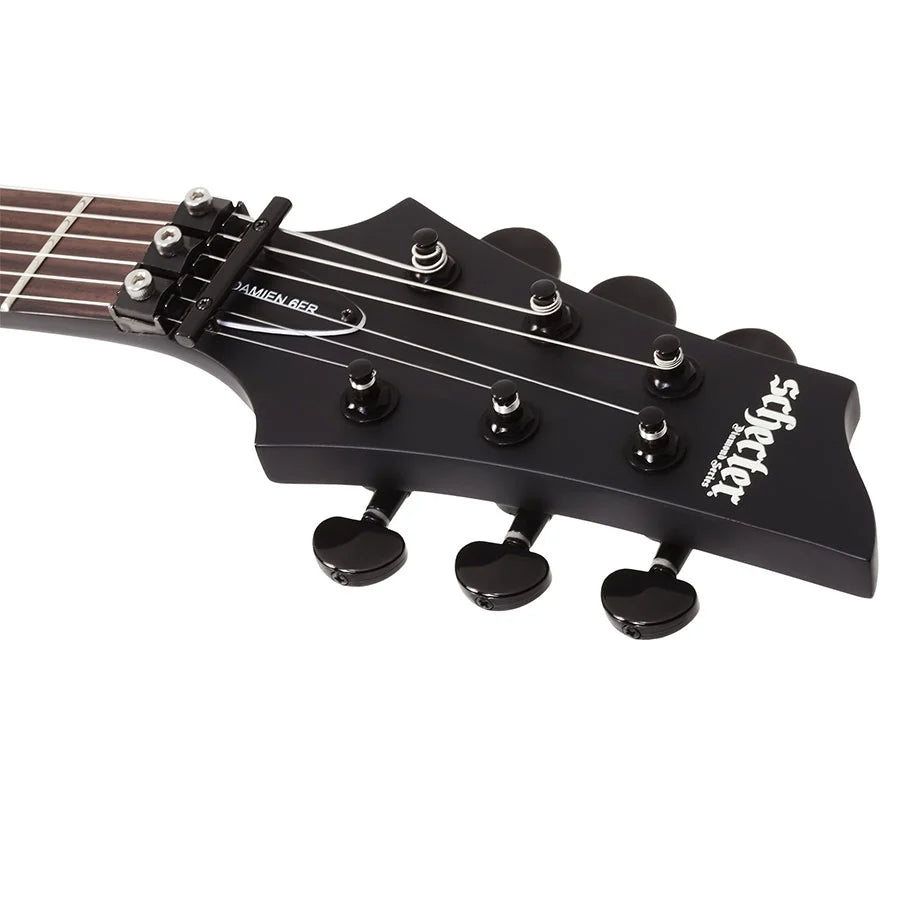 Schecter Damien-6 FR SBK Electric Guitar 2471 - Satin Black