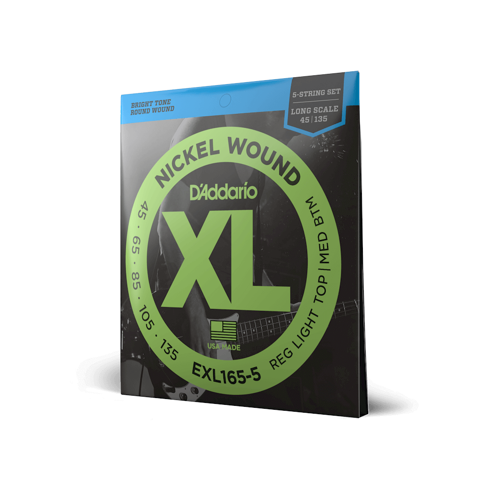 D'Addario EXL 165-5, Set Long Scale 5 String 45-105
