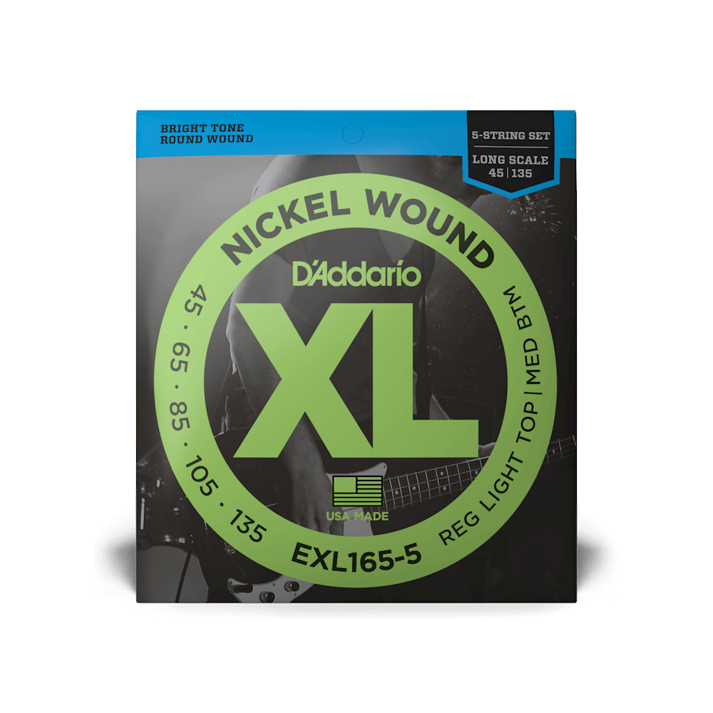 D'Addario EXL 165-5, Set Long Scale 5 String 45-105