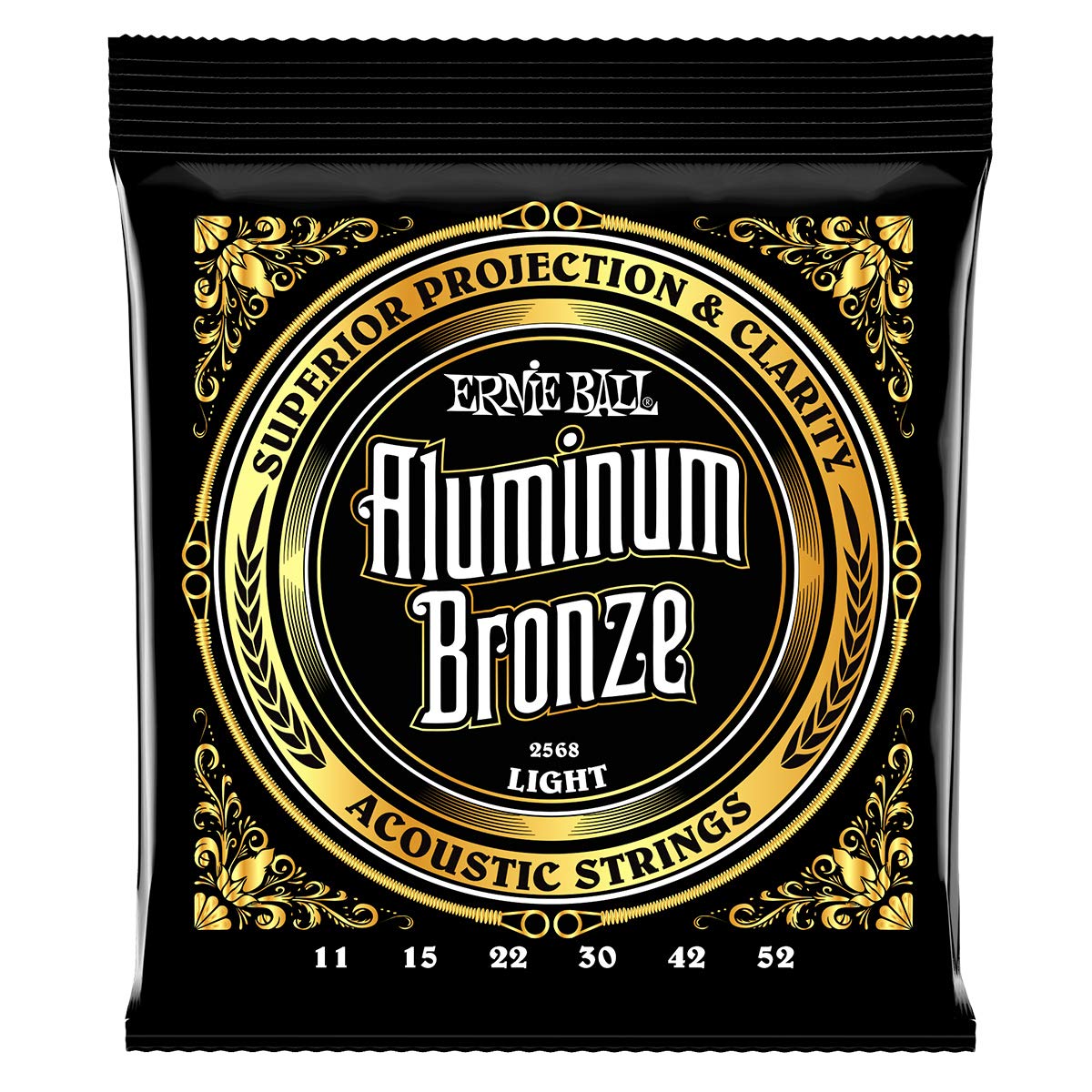 Ernie Ball 2568 Aluminium Bronze Light Acoustic Guitar String Set