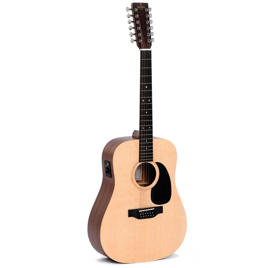 Sigma DM12E 12 String Electro Acoustic Guitar - Natural Satin