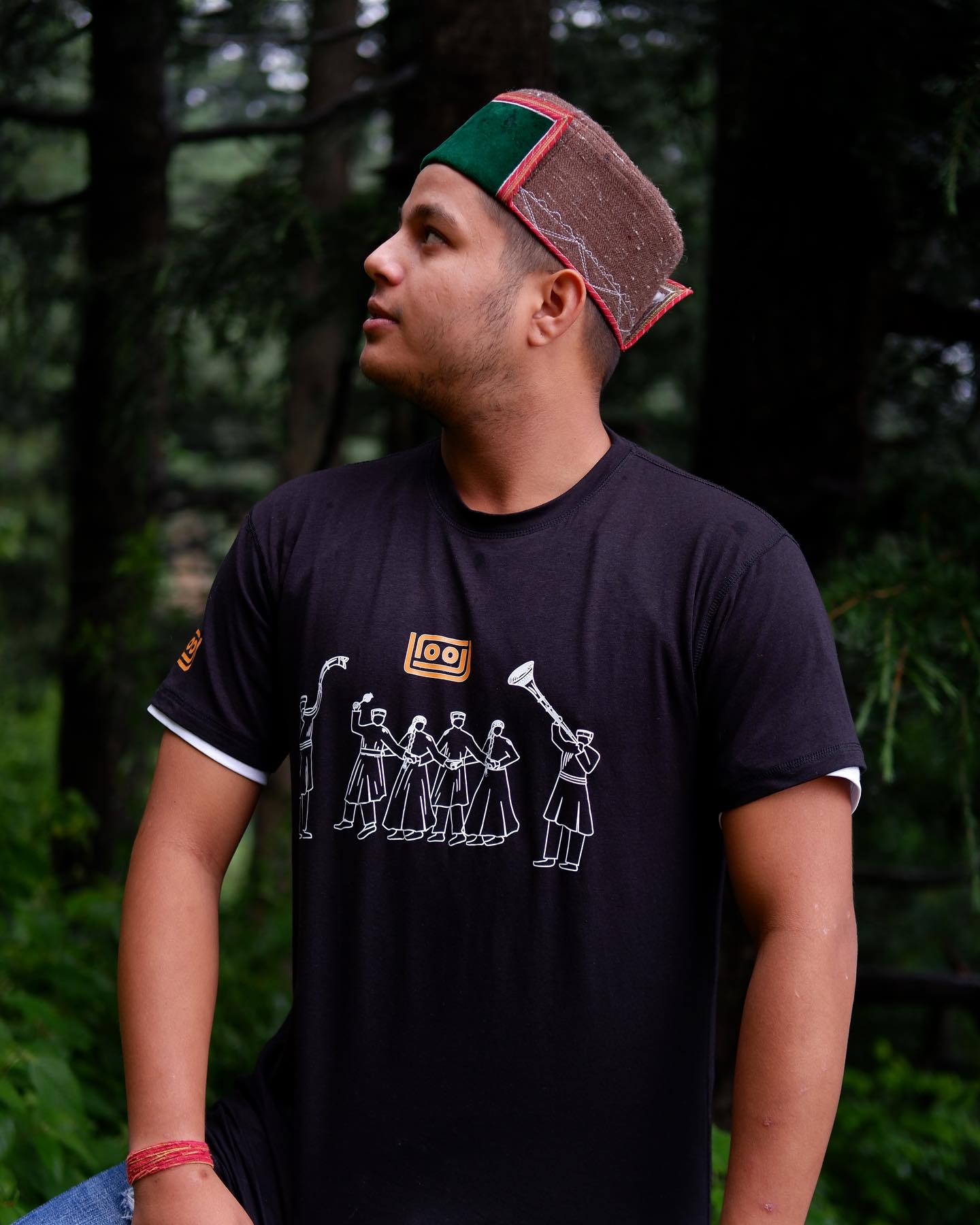 Urooj Merch Bamboo Fiber Pahadi Musicians T-Shirt