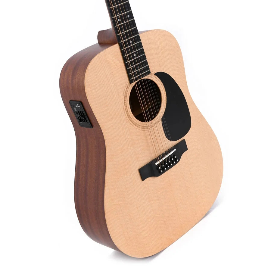 Sigma DM12E 12 String Electro Acoustic Guitar - Natural Satin