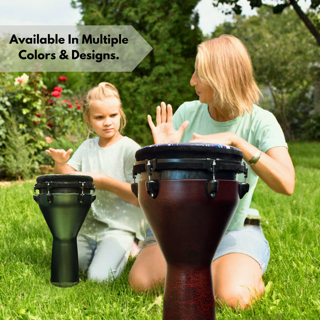 Pluto Djembe 12" Red Paint with Cover > DJ-12 RD