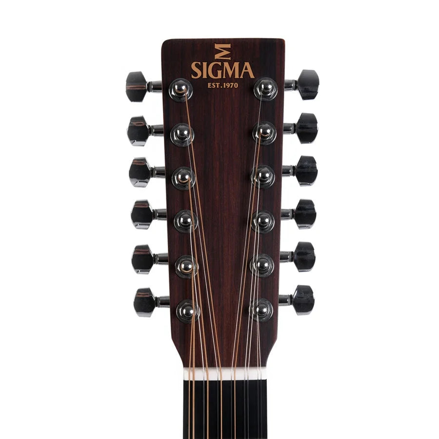 Sigma DM12E 12 String Electro Acoustic Guitar - Natural Satin