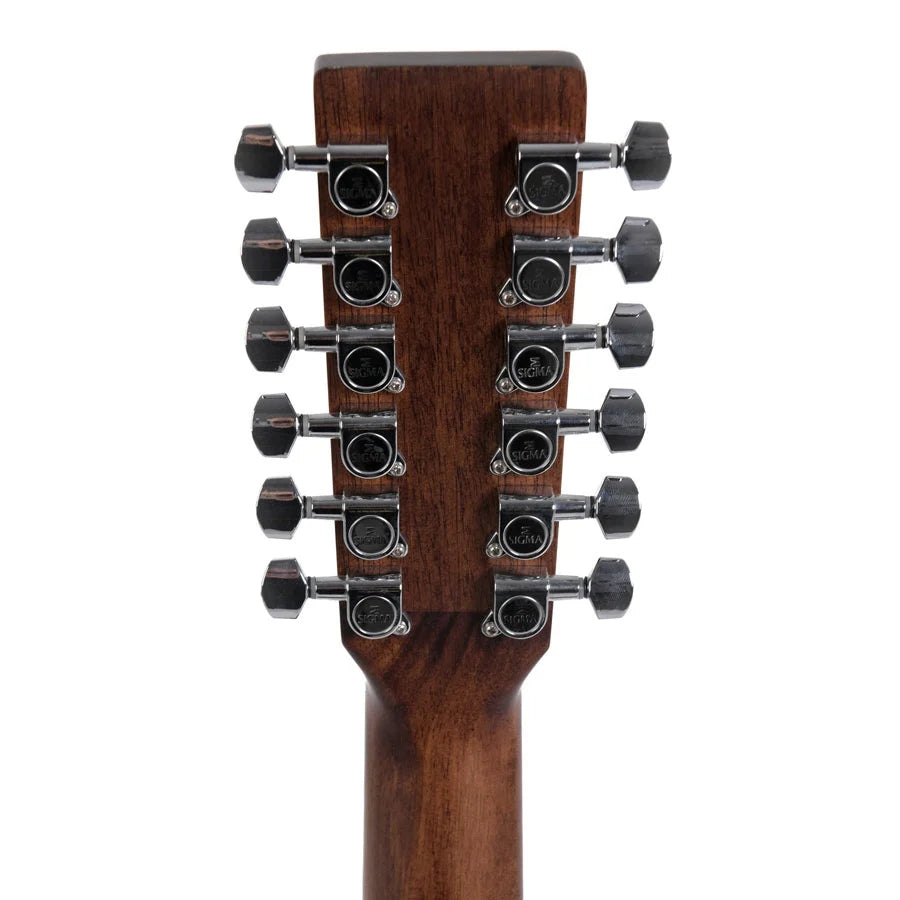 Sigma DM12E 12 String Electro Acoustic Guitar - Natural Satin
