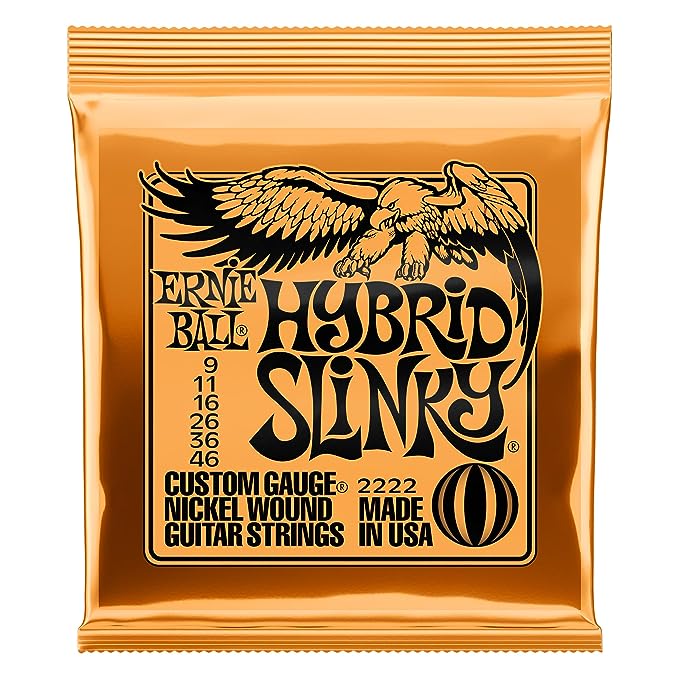 ERNIE BALL HYBRID SLINKY NICKEL WOUND ELECTRIC GUITAR STRINGS - 9-46 GAUGE