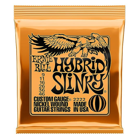 ERNIE BALL HYBRID SLINKY NICKEL WOUND ELECTRIC GUITAR STRINGS - 9-46 GAUGE