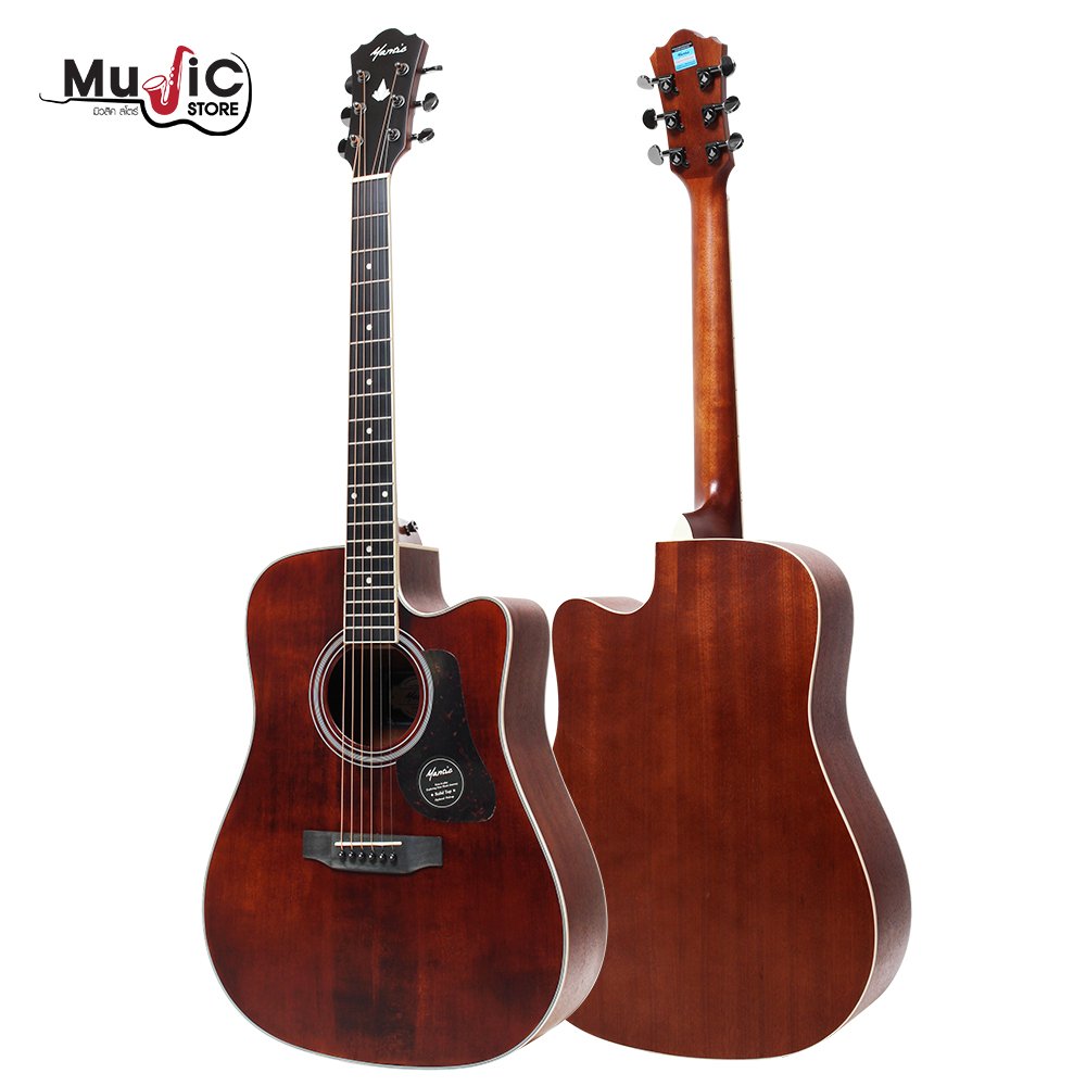Mantic AG10SC Solid Top Acoustic Guitar - Natural