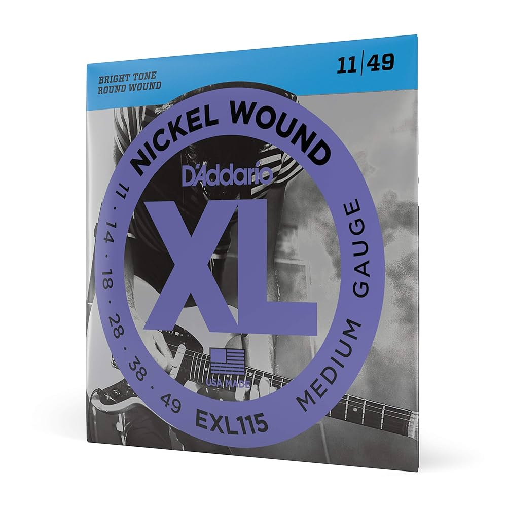 D`Addario EXL115 Nickel Wound Electric Guitar Strings - .011-.049 Medium