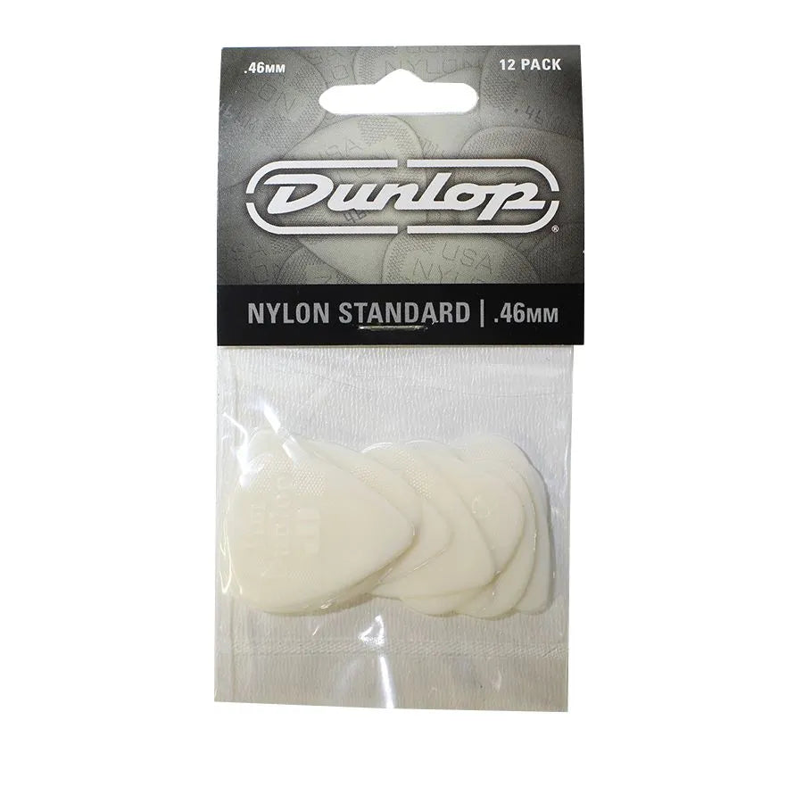 Dunlop 44P (.46) Nylon Standard Guitar Picks – .46mm Cream (12-pack)
