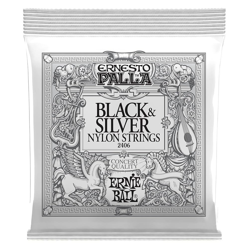 Ernie Ball Black & Silver Nylon String 2406