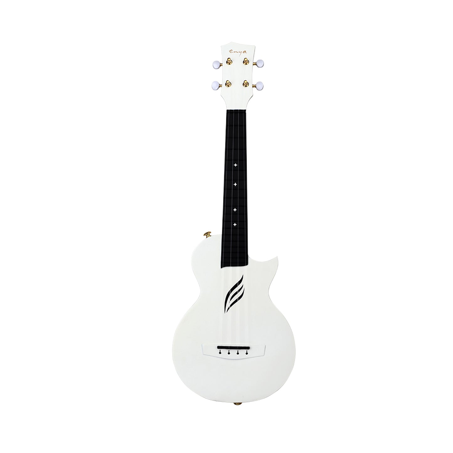 Enya Concert Nova U Carbon Fiber Travel Ukulele- White