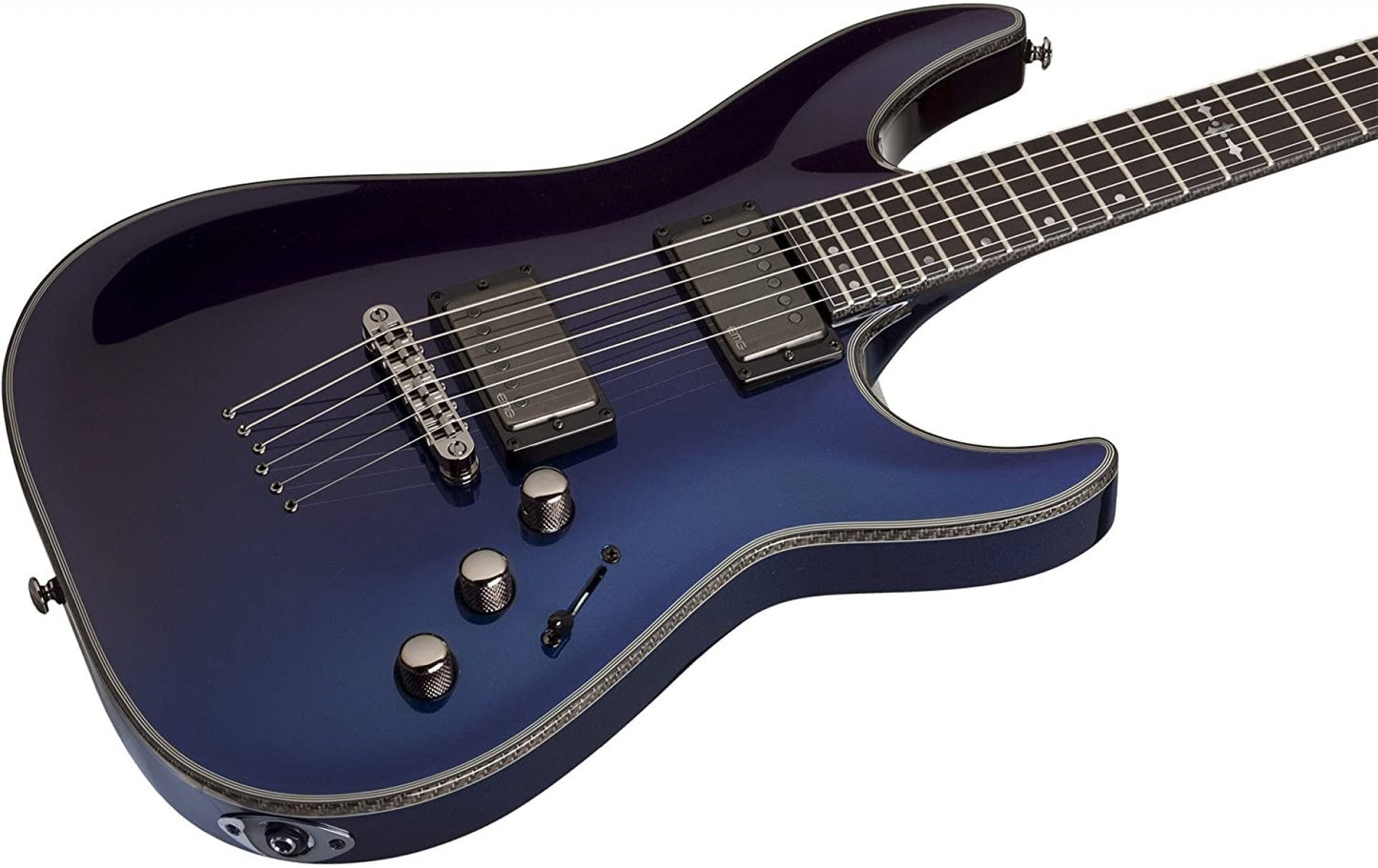 Schecter Hellraiser Hybrid C-1 Solid-Body Electric Guitar, UV
