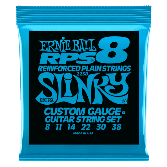 ERNIE BALL EXTRA SLINKY RPS NICKEL WOUND ELECTRIC GUITAR STRINGS - 8-38 GAUGE