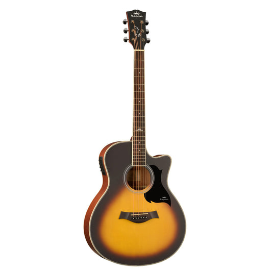 Kepma A1CE - Semi acoustic Guitar- Sunburst Glossy