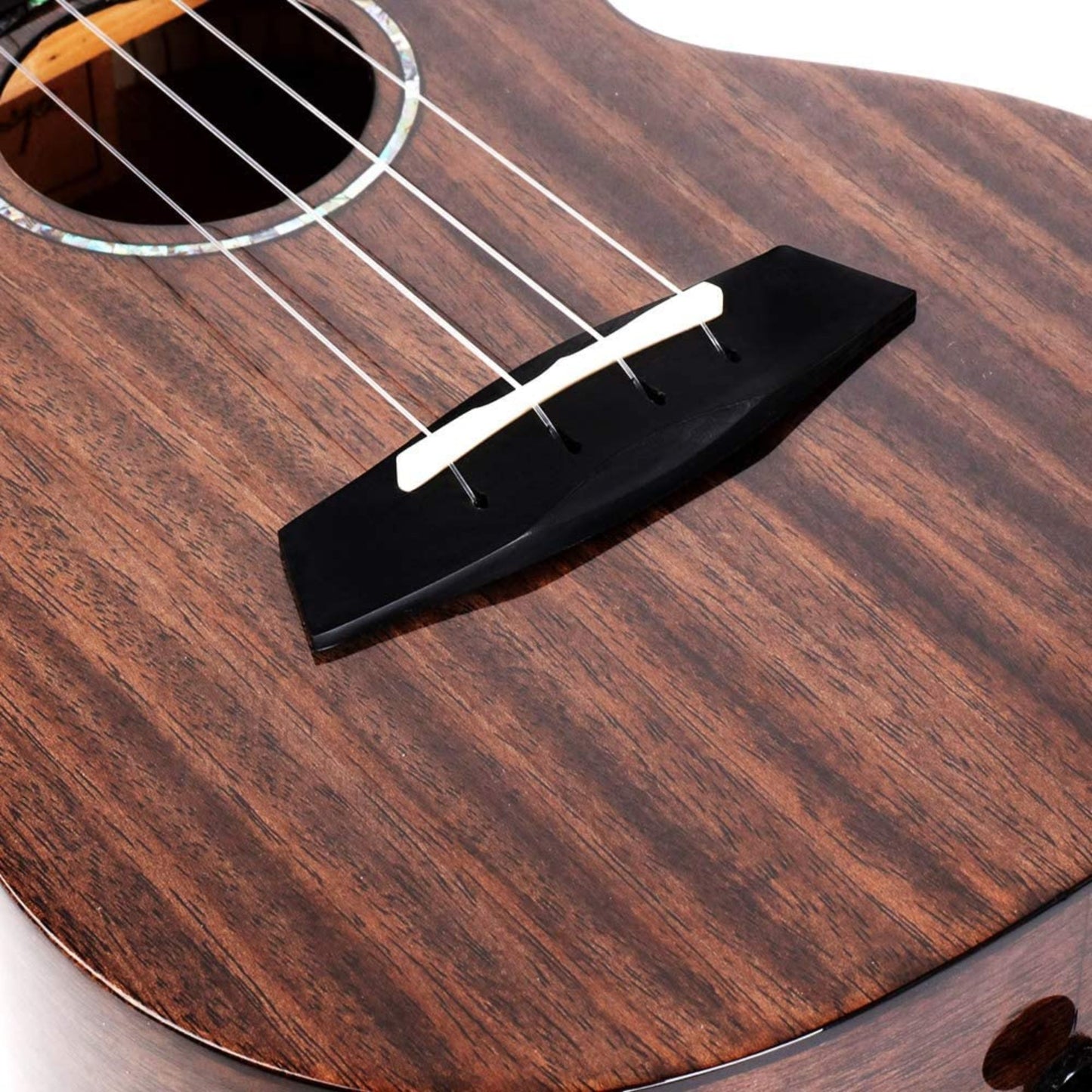 Enya KUC MAD EQ Concert Solid Mahogany Ukulele - Black