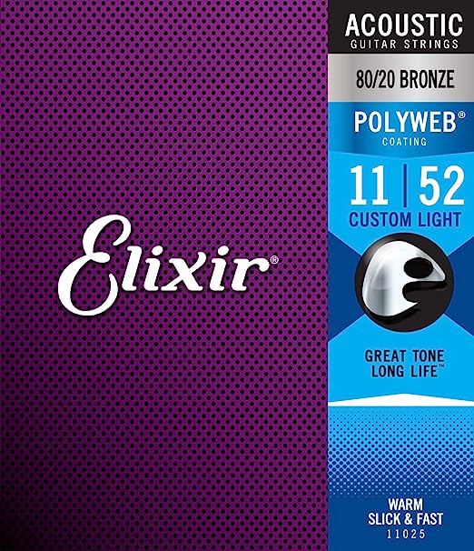 ELIXIR ACOUSTIC 80/20 BRONZE WITH POLYWEB COATING