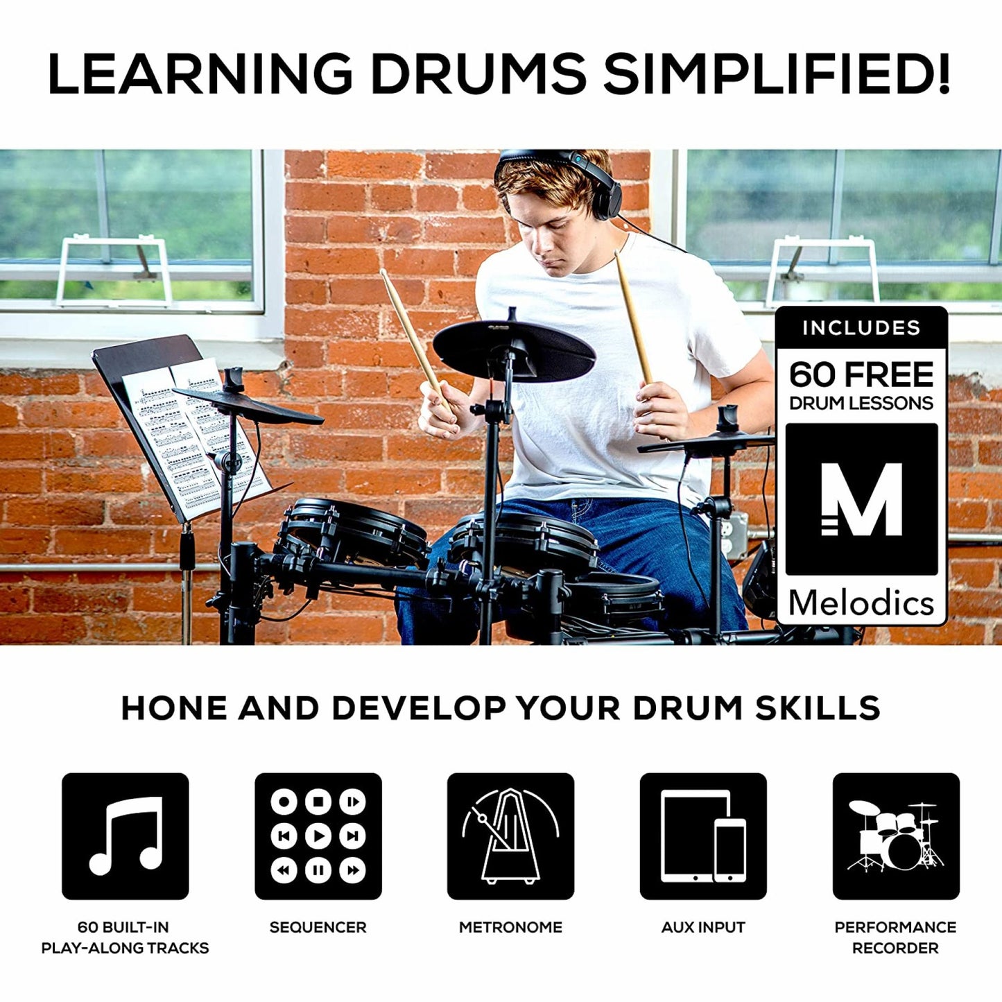 Alesis Nitro Mesh Kit Eight Piece Electronic Drumkit