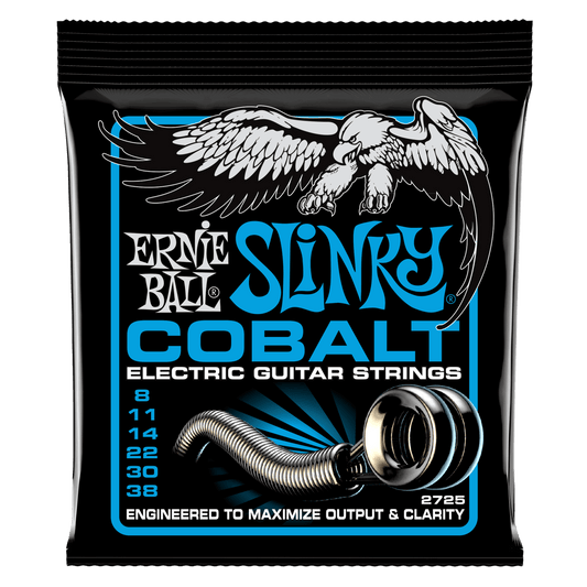 ERNIE BALL EXTRA SLINKY COBALT ELECTRIC GUITAR STRINGS - 8-38 GAUGE