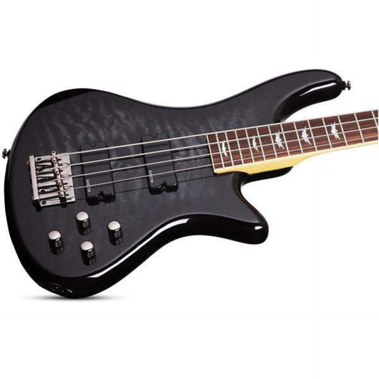 Schecter Stiletto Extreme-4 4-String Bass Guitar - See Thru Black