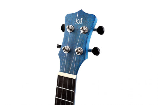 Enya Kaka KUC25D Concert SOLID Mahogany Top Ukulele - Blue Finish