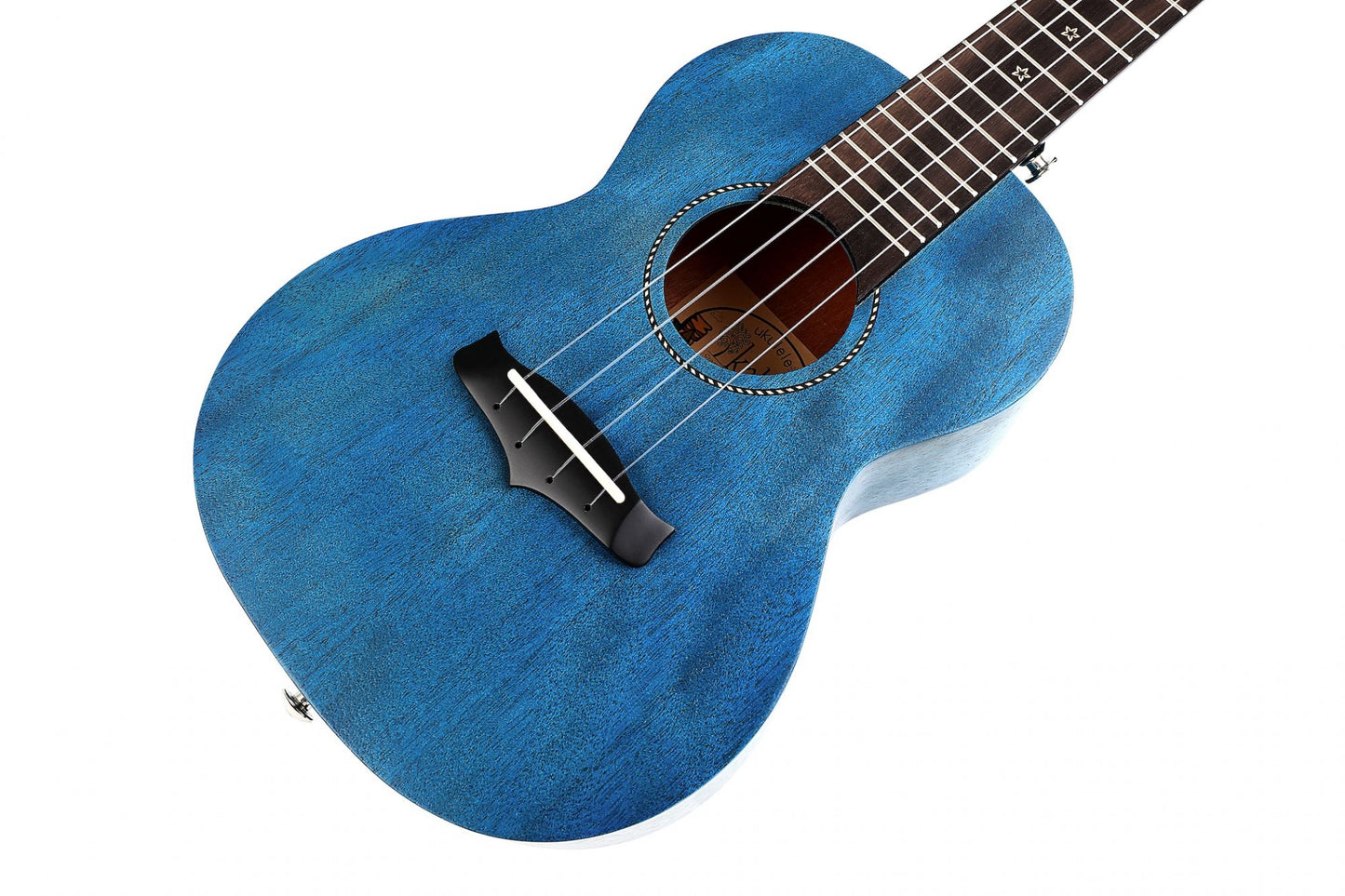 Enya Kaka KUC25D Concert SOLID Mahogany Top Ukulele - Blue Finish