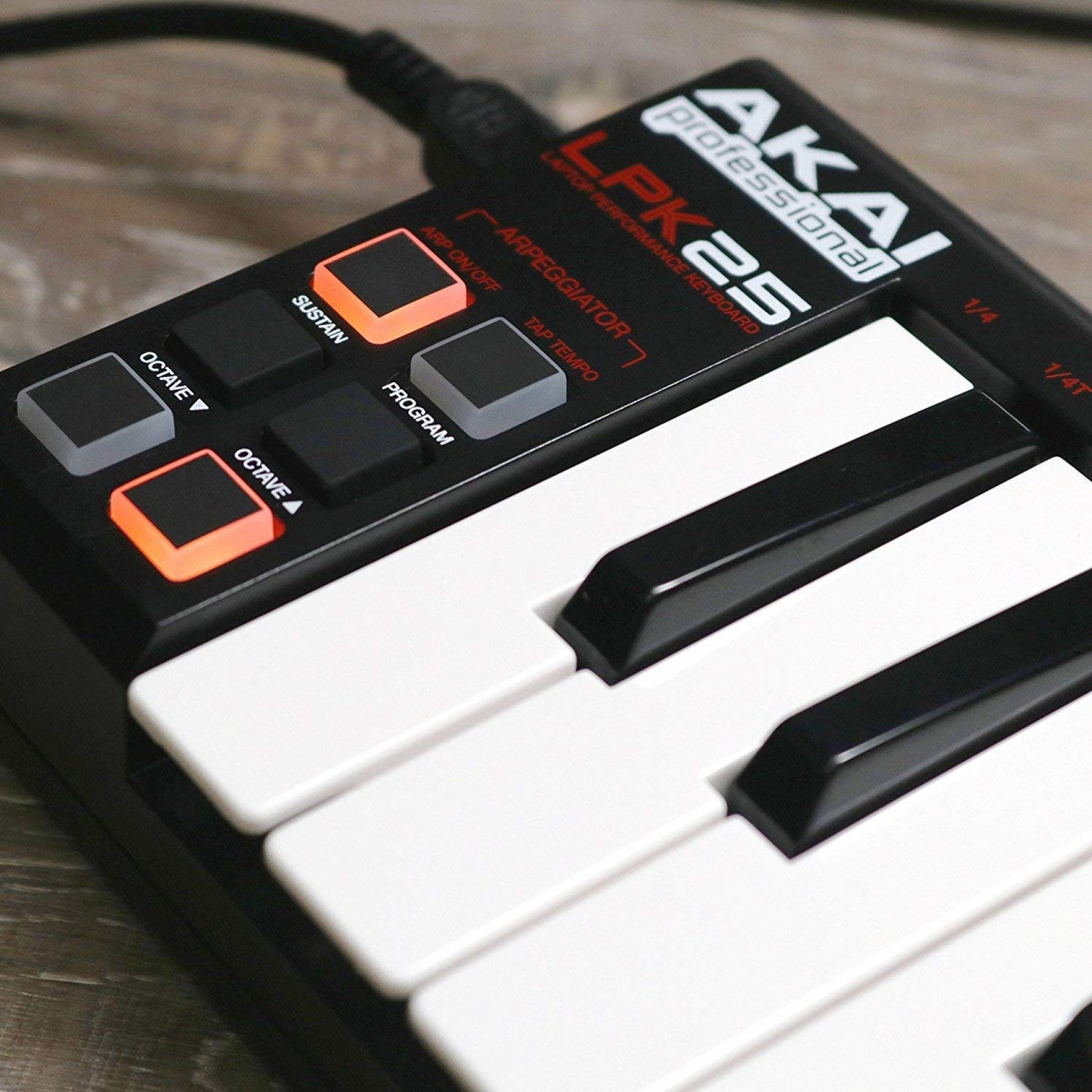 Akai Professional LPK25 | 25-Key Ultra-Portable USB MIDI Keyboard Controller for Laptops