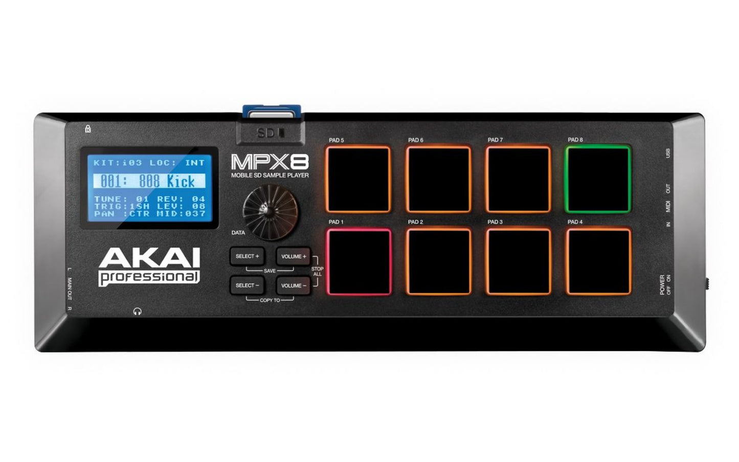 Akai MPX8 SD Sample Pad Controller