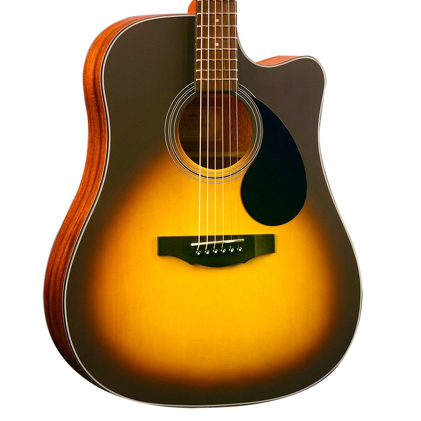 Kepma EDC Acoustic Guitar - Sunburst Matt