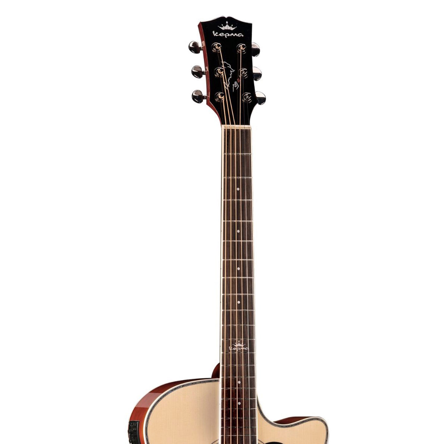 Kepma A1CE - Semi acoustic Guitar- Natural Glossy