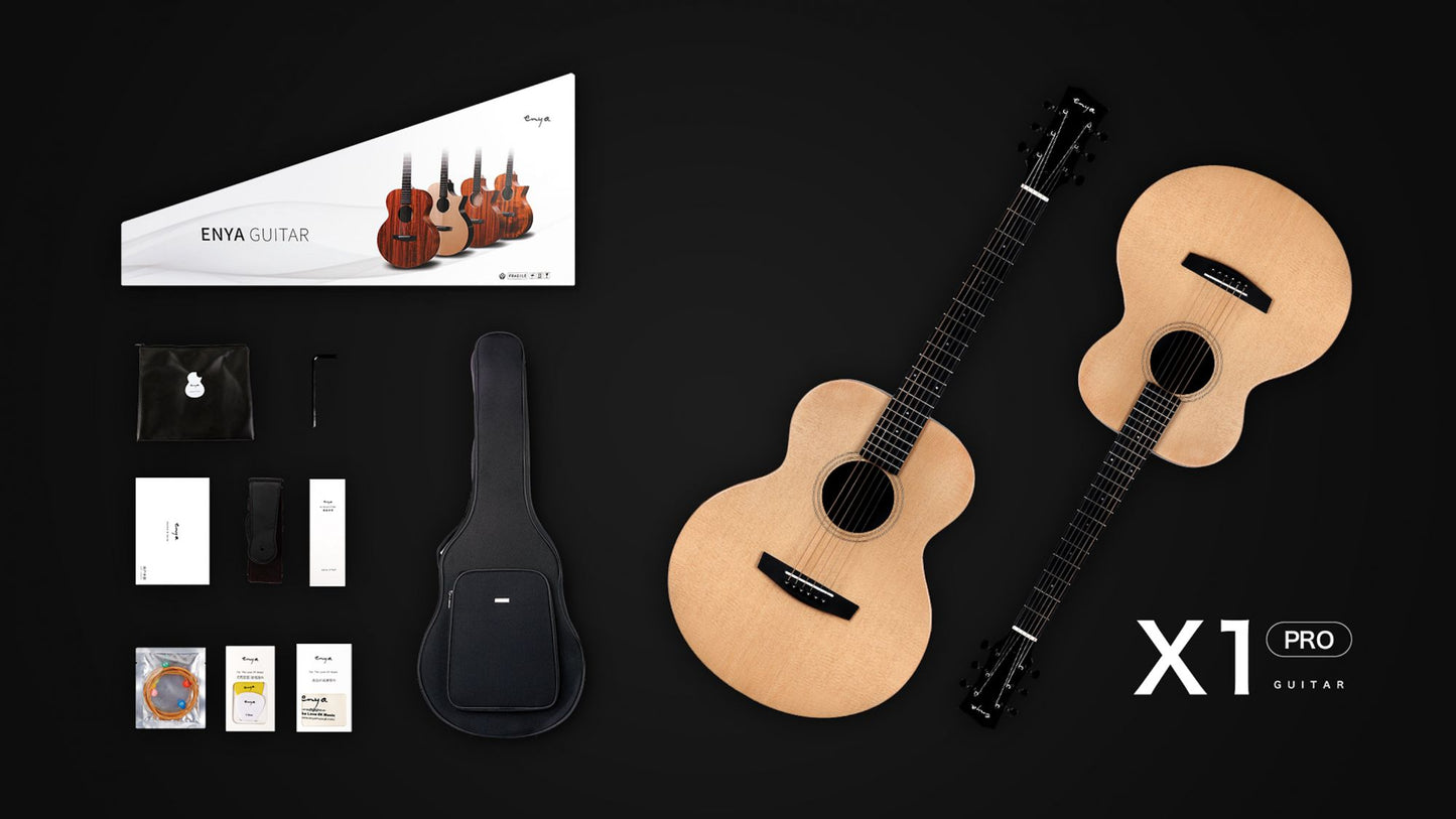 Enya EM-X1 PRO EQ 36 TransAcoustic Guitar- Natural Matt Finish