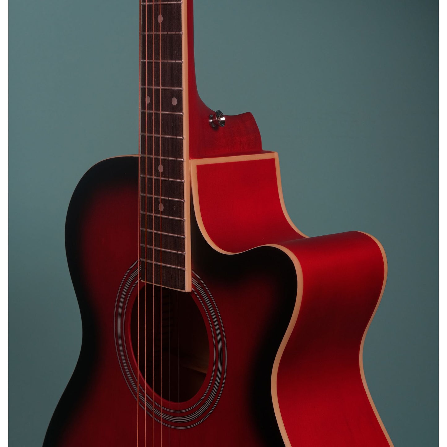 Richtone RT40C Acoustic Guitar- Red Burst Matte