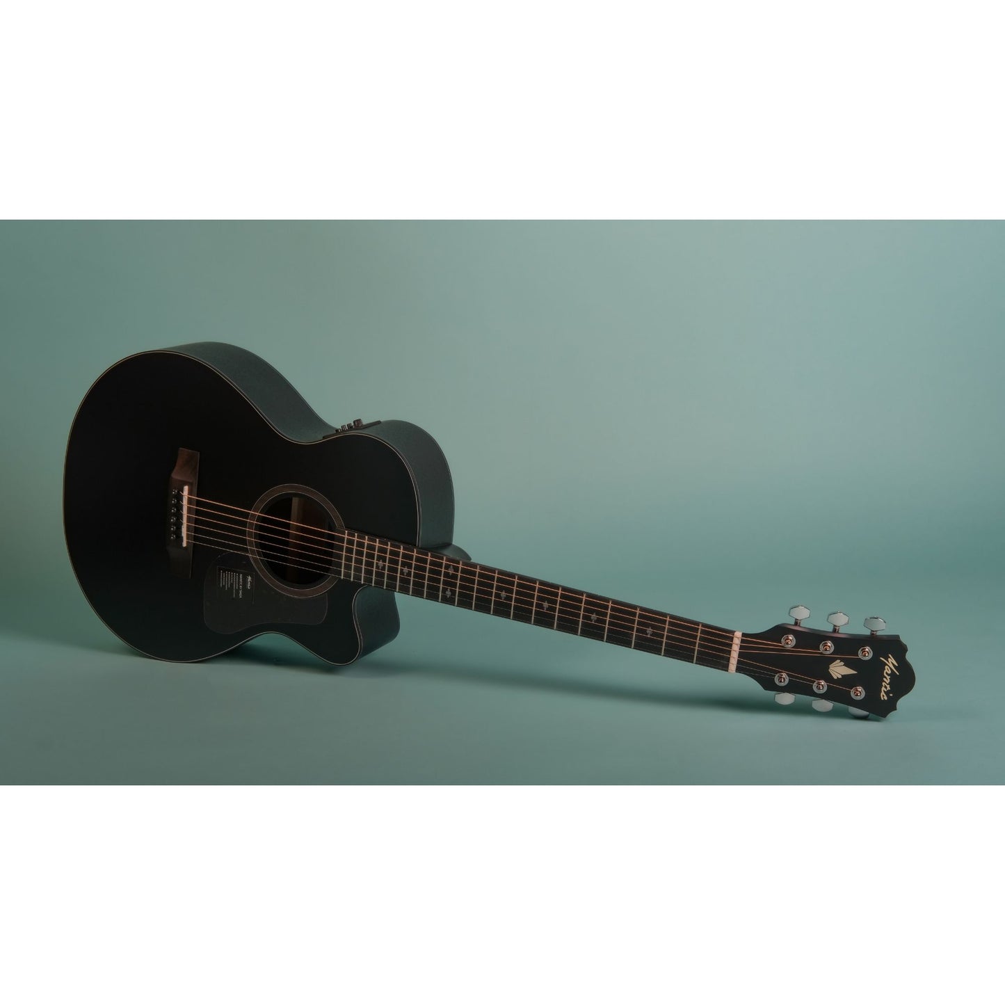 Mantic MG1CE Acoustic Guitar with Fishman Pickup - Black