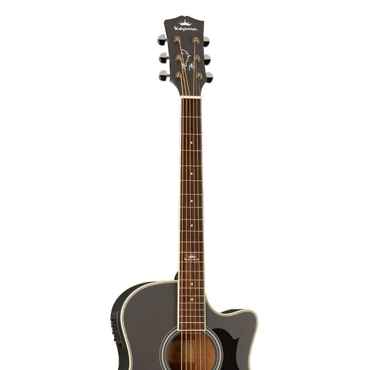 Kepma A1CE - Semi acoustic Guitar- Black Matt