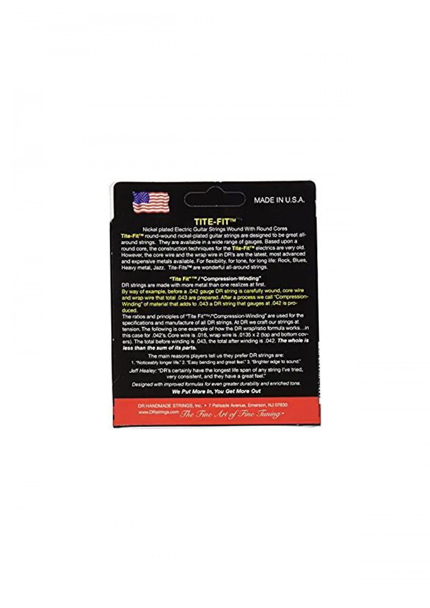 DR Strings MT-10 TITE-FIT Nickel Plated Electric Guitar Strings 10-46, Medium