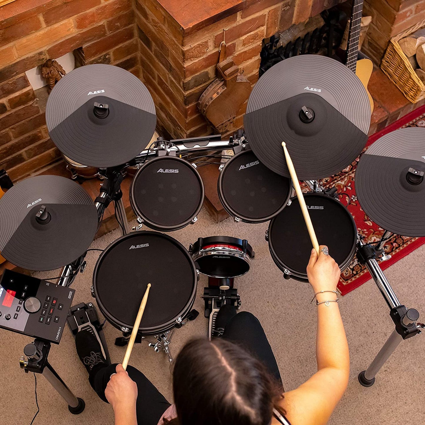 Alesis CRIMSON II KIT Nine-Piece Electronic Drum Kit with Mesh Heads