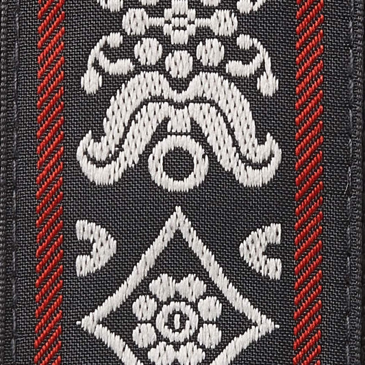 Ernie Ball Blackjack Red Jacquard Guitar Strap (P04669)