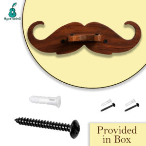 Ukulele Wall Hanger - Moustache