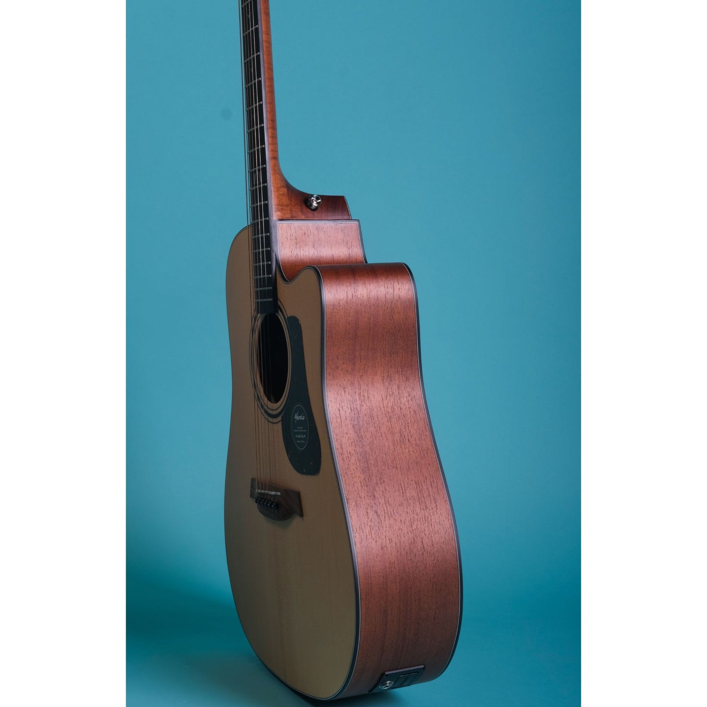Mantic GT10DC -E Solid Top Semi- Acoustic Guitar with Fishman Electronics - Natural