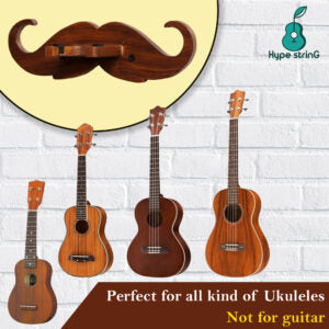 Ukulele Wall Hanger - Moustache