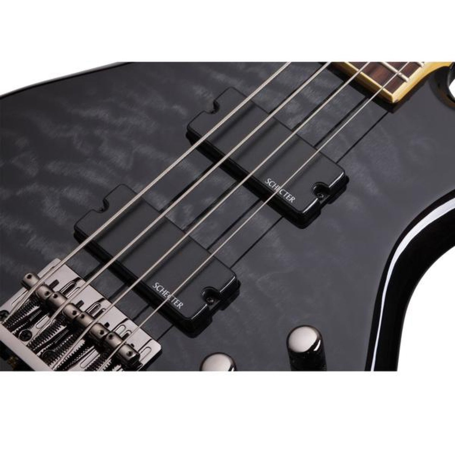 Schecter Stiletto Extreme-4 4-String Bass Guitar - See Thru Black