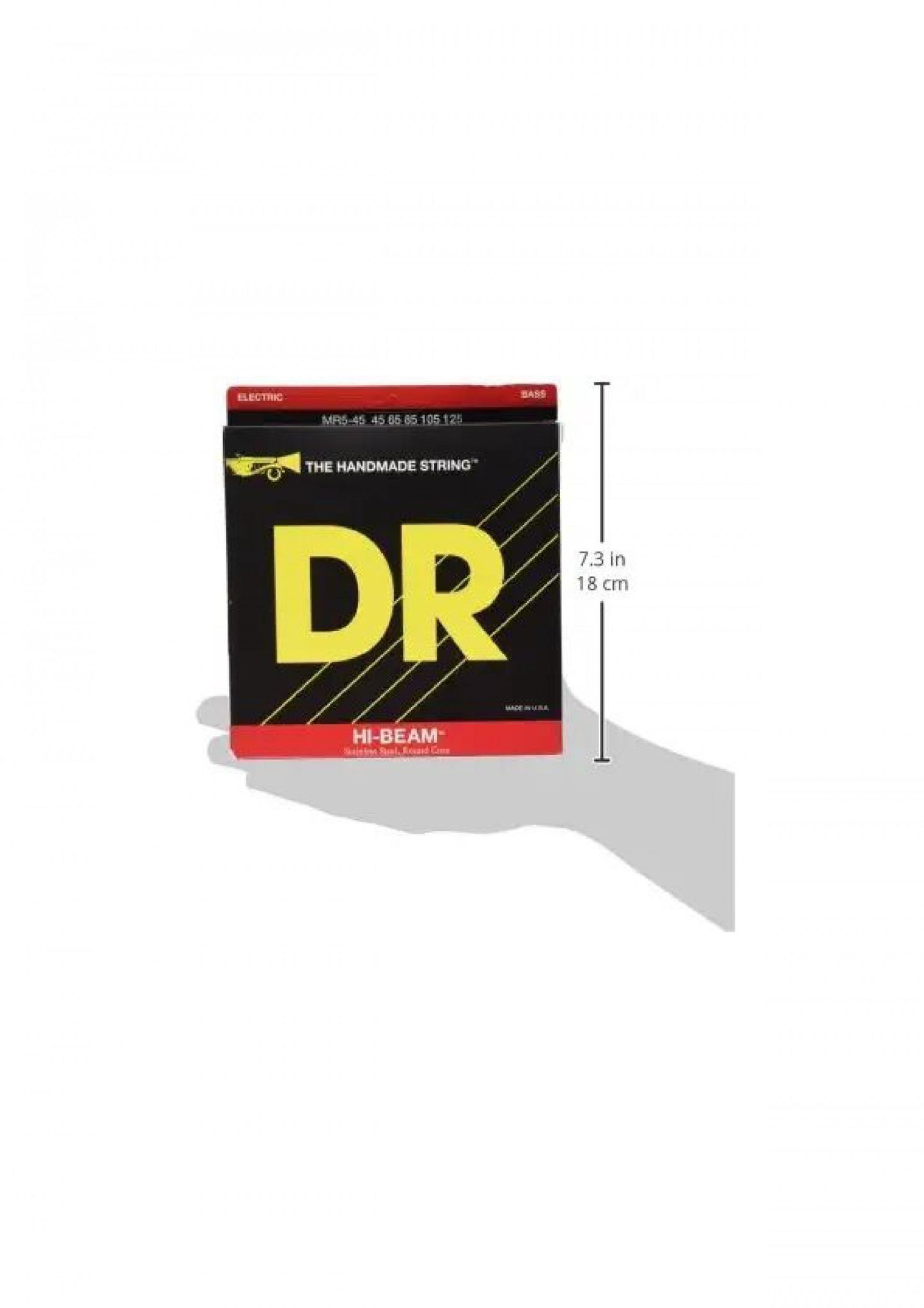 DR Strings Hi-Beam - Stainless Steel Round Core Medium 5 String 45-125