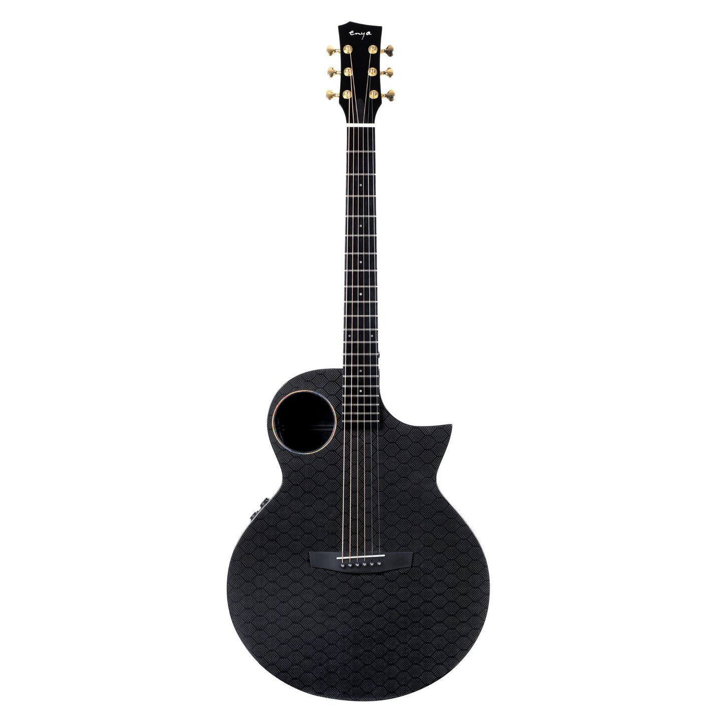 Enya EA-X4EQ TransAcoustic Guitar- Black Glossy with Hard case