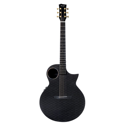 Enya EA-X4EQ TransAcoustic Guitar- Black Glossy with Hard case