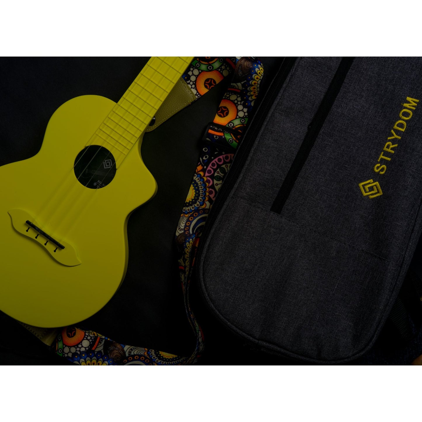 Strydom Concert BM-9C Carbon Fiber Travel Ukulele- Neon
