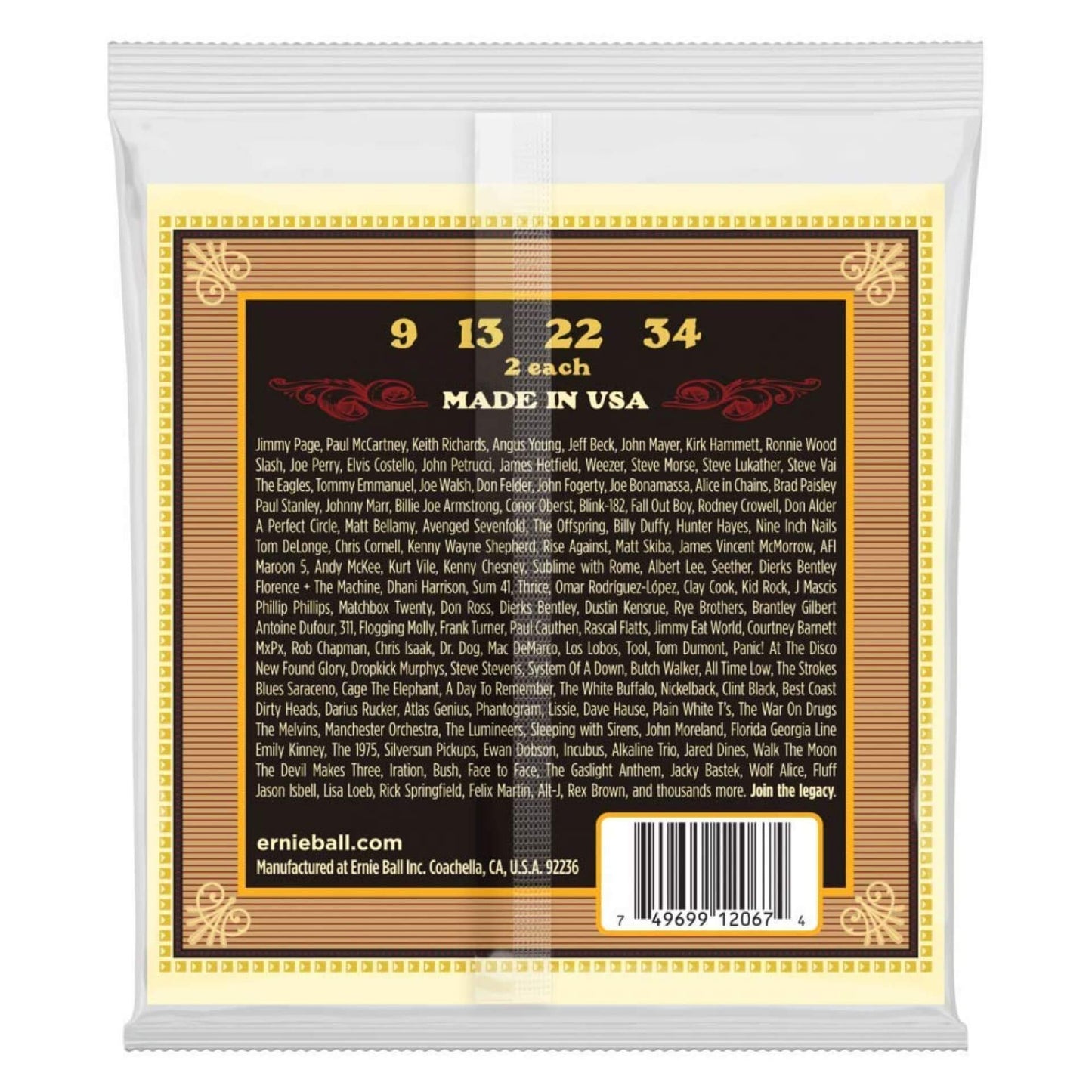 Ernie Ball 2065 Earthwood 80/20 Bronze Mandolin Medium Strings ( 2065 )