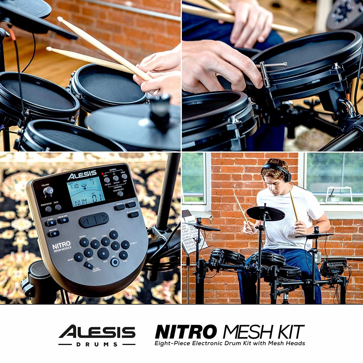 Alesis Nitro Mesh Kit Eight Piece Electronic Drumkit