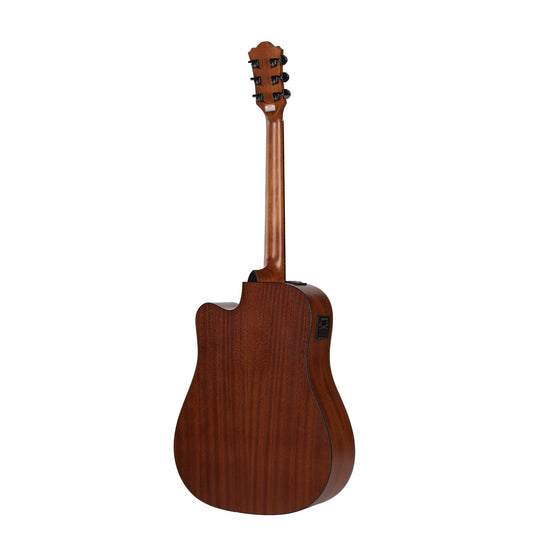 Mantic AG380CE Semi-Acoustic Guitar With Fishman Electronics -Sapele finish