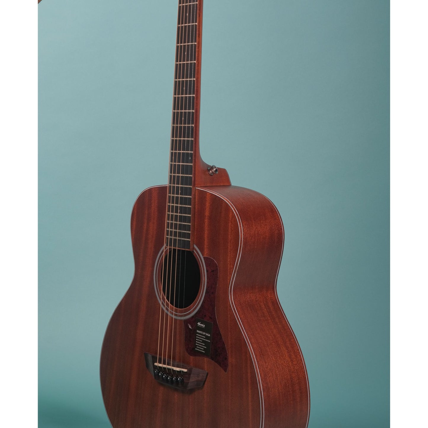 Mantic BG2-E Travel Semi-Acoustic Guitar with Fishman Electronics -Mahogany finish